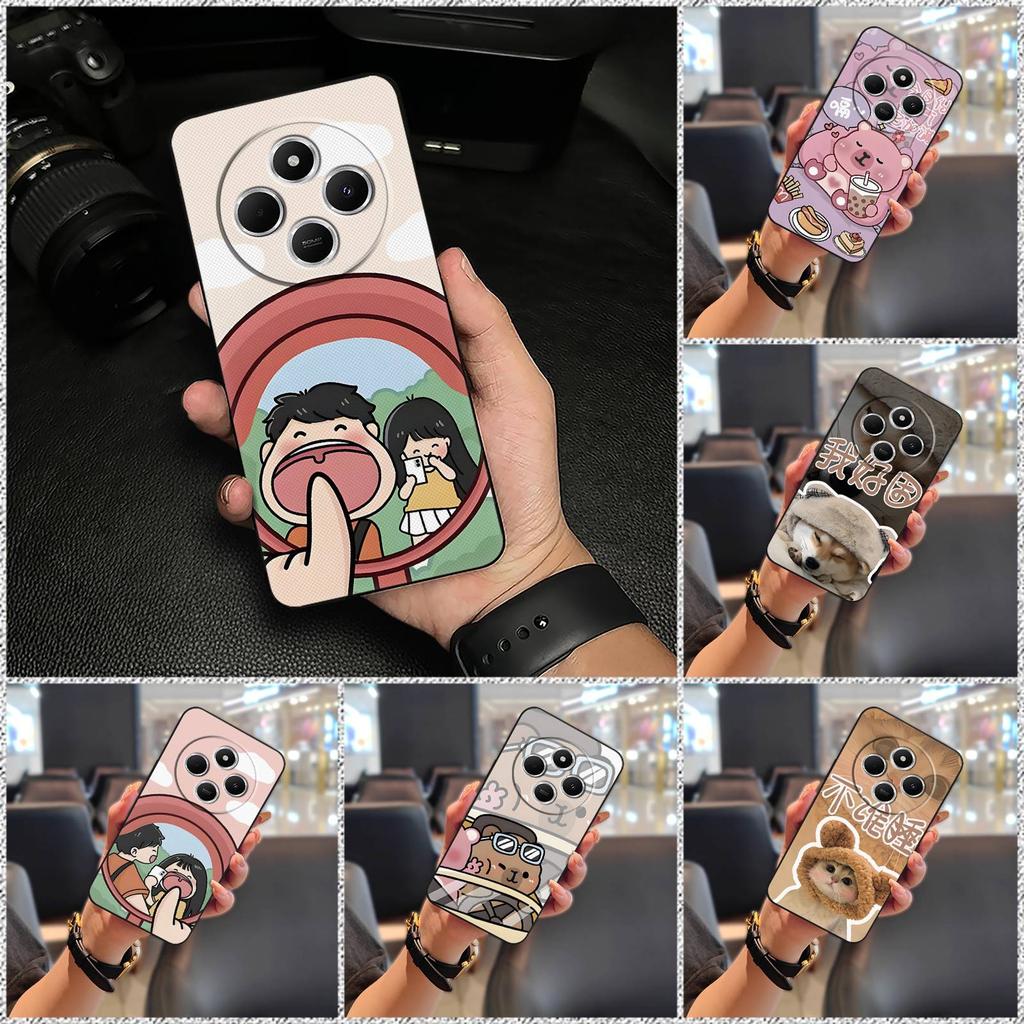 Phone Pouch Couple Phone Case For Redmi 14C 4G/14R 5G/A3 Pro 4G/POCO C75 Back Cover Soft Case Dirt-resistant Silicone