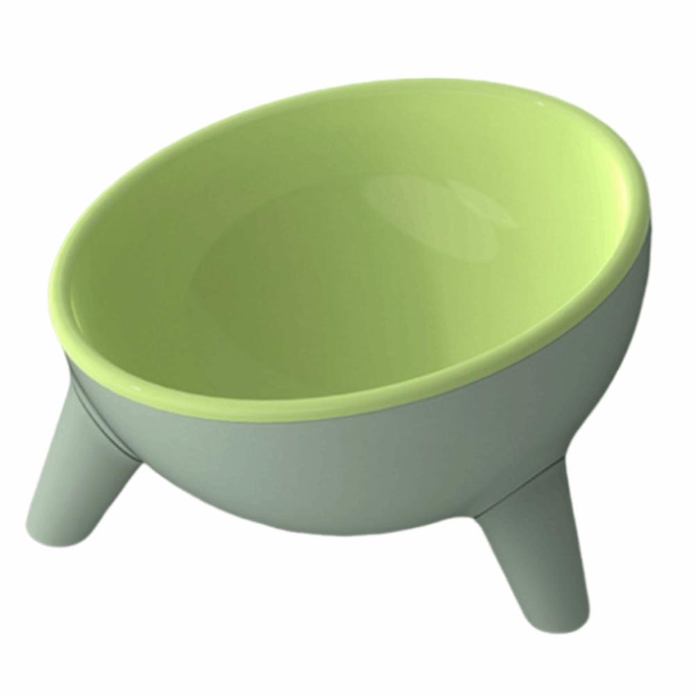 

Миска для питомца на высокой ножке с наклоном 15° Контейнер для воды для питомца против рвоты Аксессуары для собак зелёный