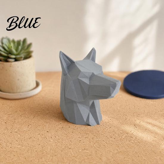Animal Auto Accessory 3D Printed Wolf Car Trailer Hitch Decoration Howling Head Ornament
