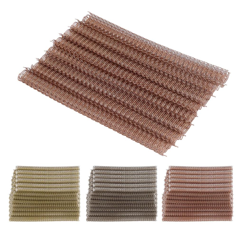 100Pcs Double Loop Wire Binding Spine 100 Sheet Capacity 3:1 Pitch 34 Loop 12.7mm Diameter Set Kit F