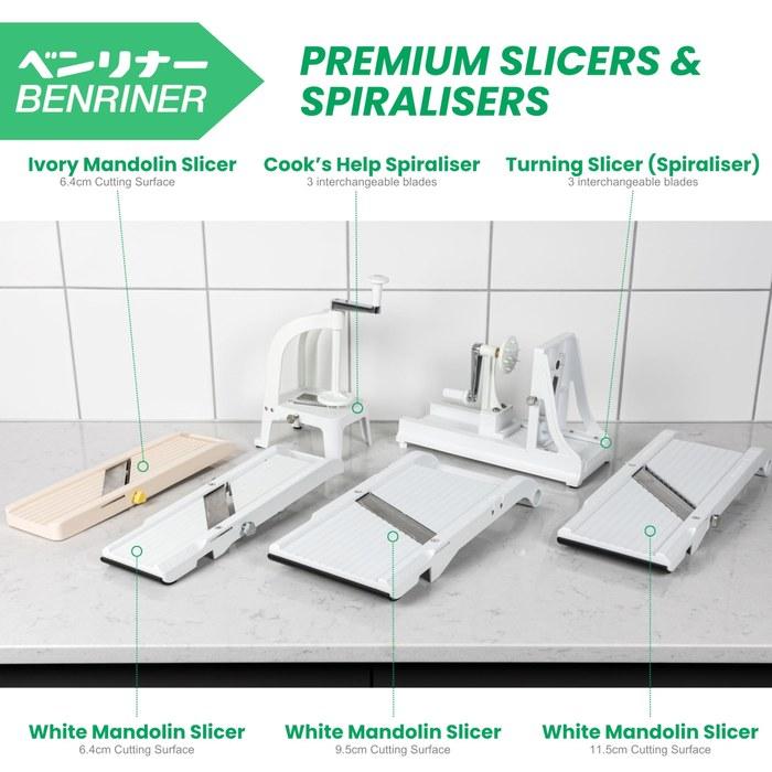 Benriner Vegetable Noodle Cutter Green 11.6 X 27 X 17cm