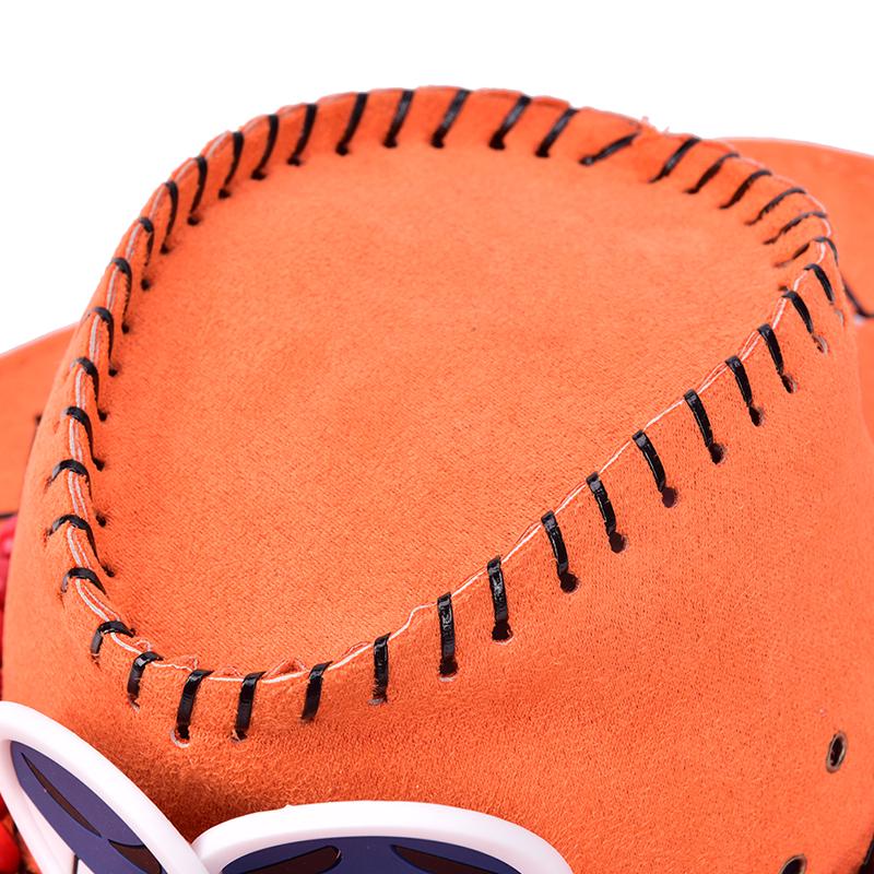 Anime Portgas·D· Ace Cowboy Hat Cosplay Hats Pirates Cap Suede Costume