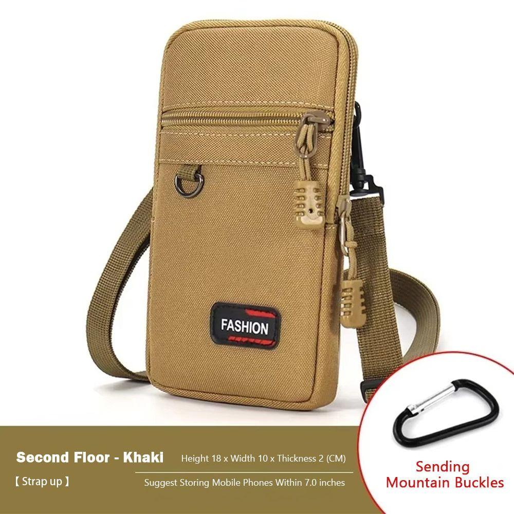 1Pcs 7 Inch Belt Waist Bag Wear-resistant Waist Fanny Pack Durable Phone Pouch for Outdoor Camping
