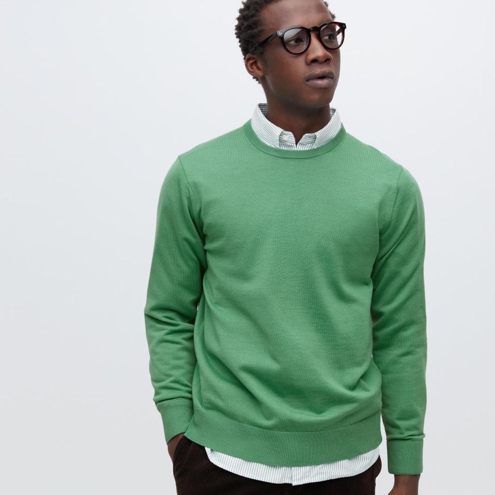 Uniqlo Japan Extra Fine Merino Crew Neck Sweater  Long Sleeve 