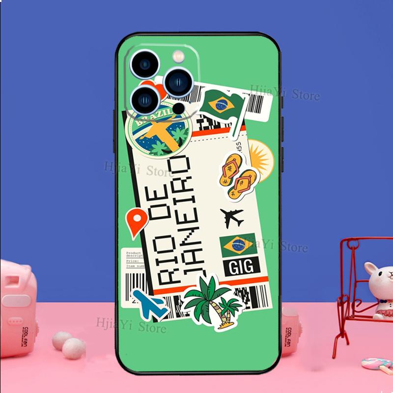 

Посадочный талон Нью-Йорк Токио Traveltickets чехол для телефона для iPhone 11 12 13 Pro Max Mini XS XR 7 8 Plus SE2 Funda Coque Capa Cover iPhone 13Pro MAX