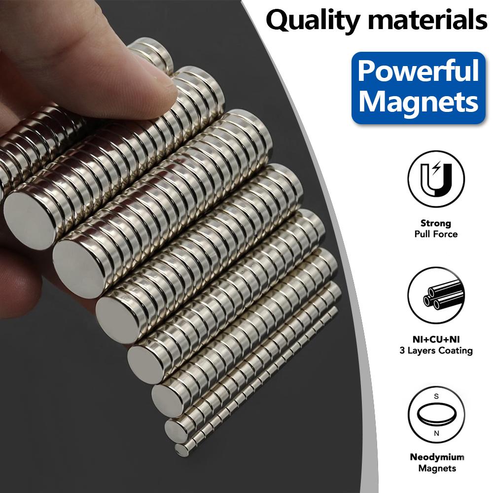 Powerful Neodymium Magnet N35 NdfeB Permanent Magnetic imanes Round Super Strong Fridge Magnets DIY 3x3 7x3 12x3 20x3 25x3mm