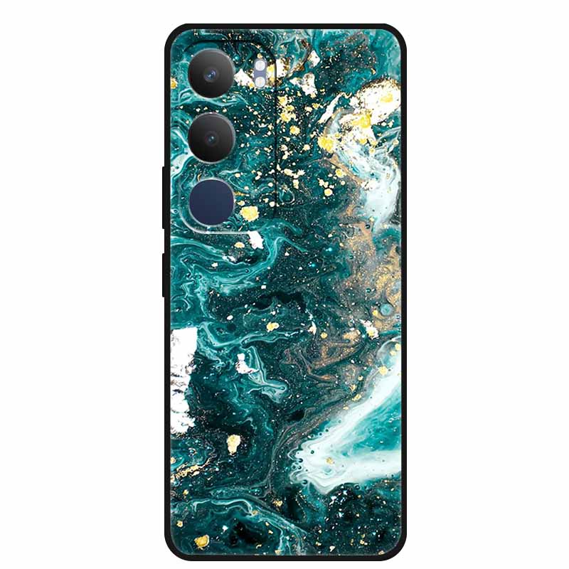 Luxury Phone Case For Vivo Y19s Pro 4G Soft TPU Silicone Back Case For Vivo Y29 5G Y 29 19s Marble Patterns Cover Bumper Funda