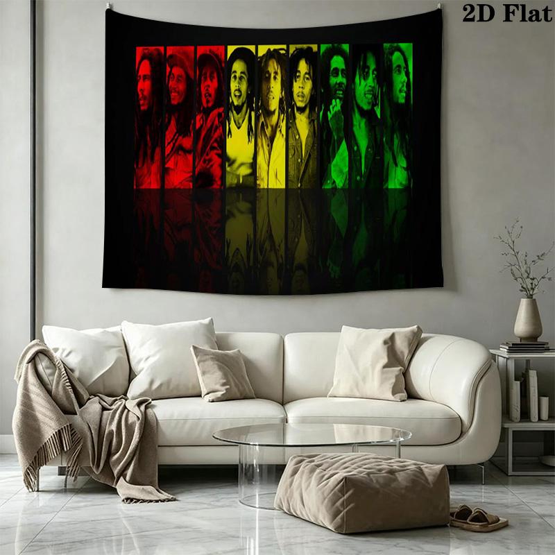 Bob Marley Wall Tapestry Aesthetic Wall Hanging Printed Fabric Blanket Decorative Tapestries for Bedroom Living Room Home Decor