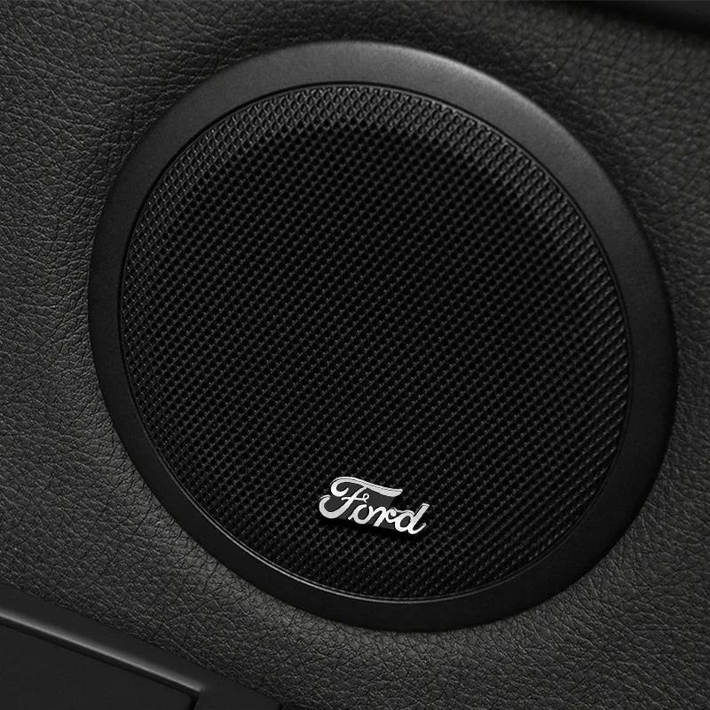 Car Sticker Hot For Ford New 3D Harman/Kardon Hi-fi Speaker Stereo Speaker Aluminum Badge Emblem Sticker For Ford Focus 2 3 1 MK