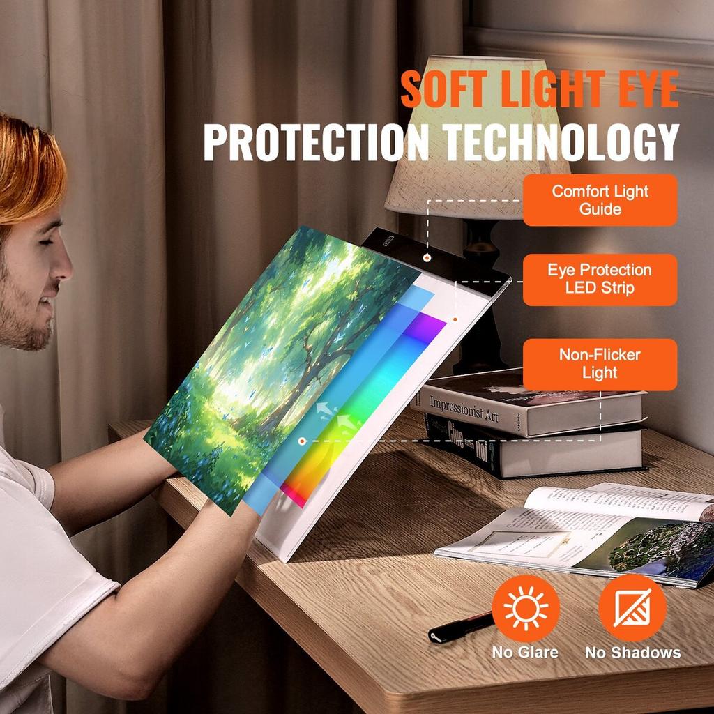 B4 LED Light Board USB Powered Tracing Light Pad for Diamond Painting