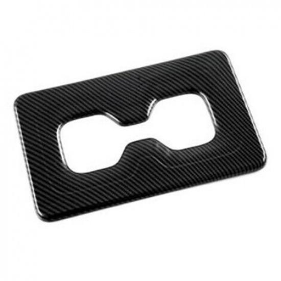 For Mitsubishi Outlander   Carbon Fiber Rear Water Cup Holder Cover Trim