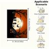 Halloween Full Moon Party Invitation CardBlanket Flannel Throw Blanket for Sofa, Bed, Travel, Camping, Office, Couch, Chair, And Bed Gift Fo