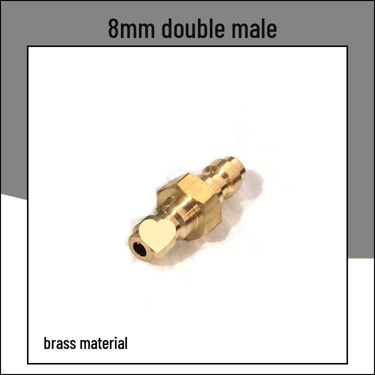 8mm M10*1 Stainless Steel High Pressure Quick Connect Male Coupler for 8mm Female.