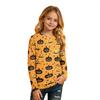Kids Halloween Printed T-Shirt Long Sleeve Neck Base Layer for Boys Girls