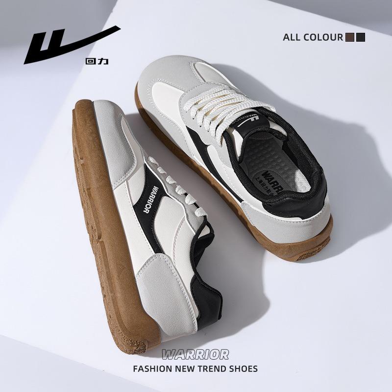 Zapatillas deportivas de caña baja estilo minimalista combinación de colores retro otoño exterior nuevo versátil zapatos para hombre