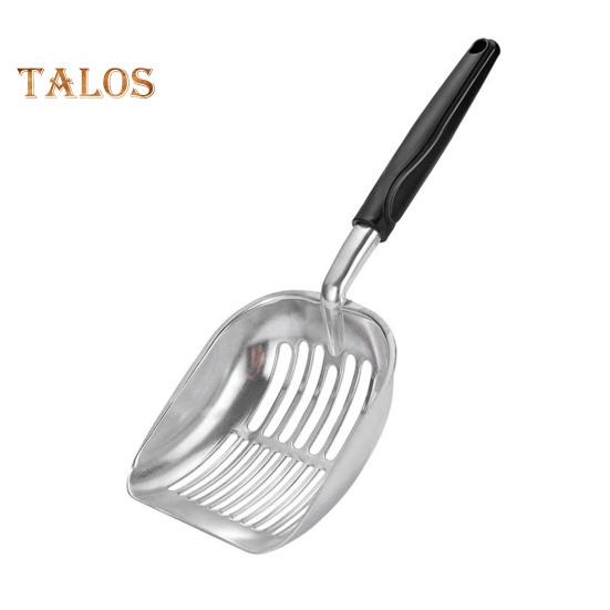 

Совок для кошачьего туалета Металлический совок для кошачьего туалета с длинной ручкой Сплавная лопата для просеивания кошачьих экскрементов Чистящие средства чёрный