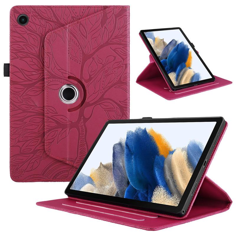 3D Emboss Tree 360 Rotating Stand Tablet Coque for Samsung Galaxy Tab A11 Plus 11inch SM-X230 SM-X236 2025 A9 Plus Tablet Cover