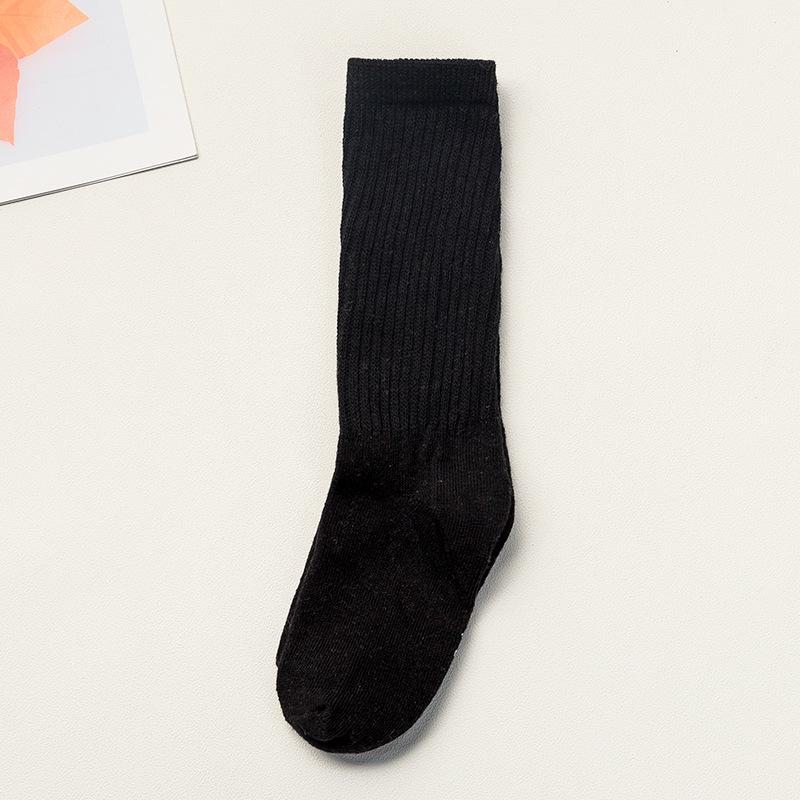 Spring Girls' Cotton Socks - Solid & Candy Colors, Ages 1-8