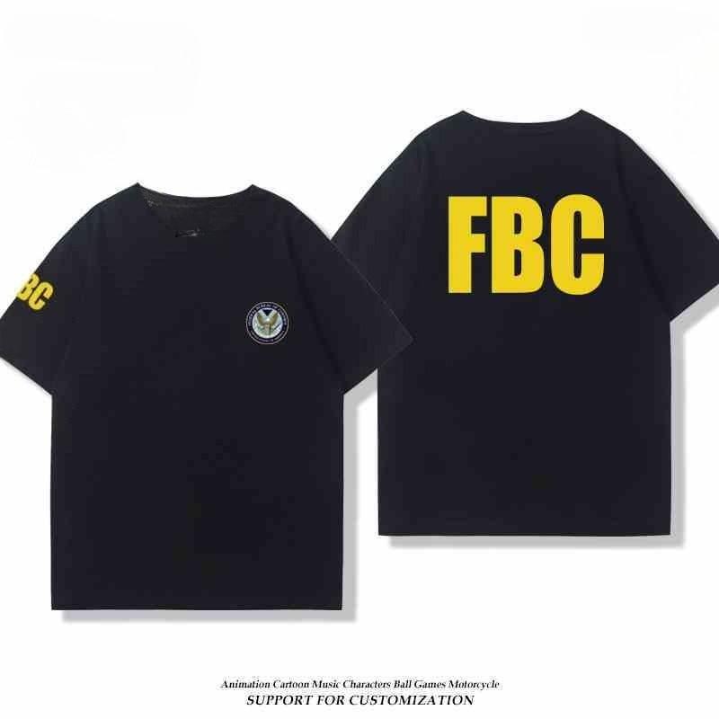 2026 Federal Bureau of Control FBC Paranormale Organisation Unisex und Damen Kurzarm T-Shirt Sommer Vielseitiges Baumwoll Oberteil