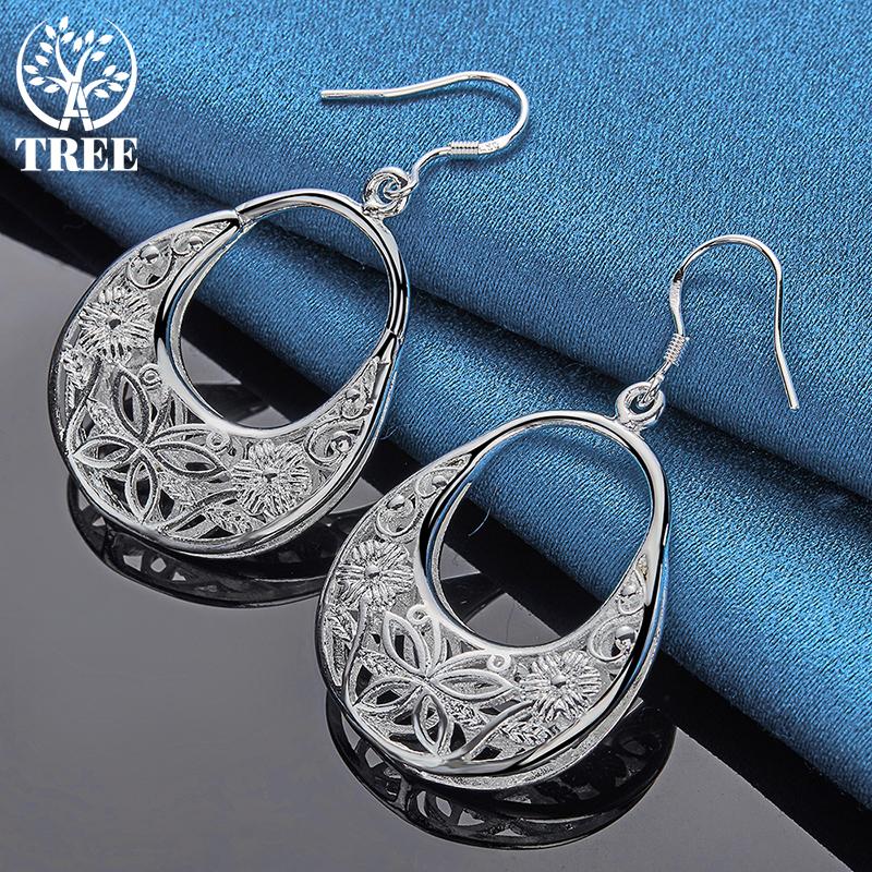 Bijuterii cercei cu picătură de argint Sterling 925