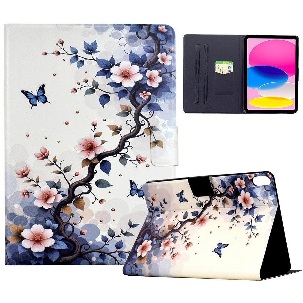 Stand Case for iPad (2025)/iPad 10.9 (2022) Pattern Printing Tablet Leather Cover with Auto Wake/Sleep