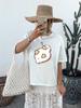 Women Tee Short Sleeve Cute Sleeping Duck Zzz Pattern Creative Printed New Summer Round Neck Tee Women Casual Minimalist Clothes