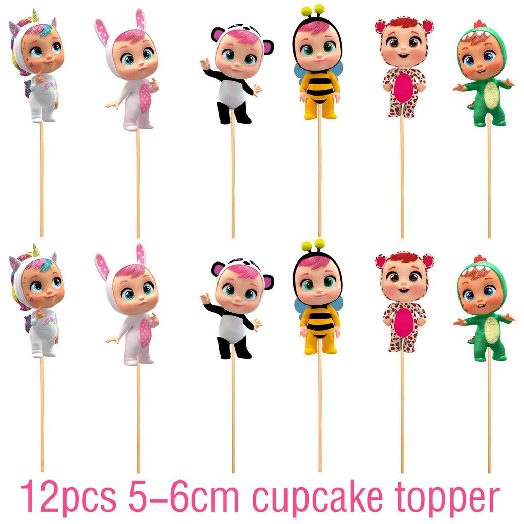 Theme Birthday Party Banner Cake Topper Balloon Gift Baby
