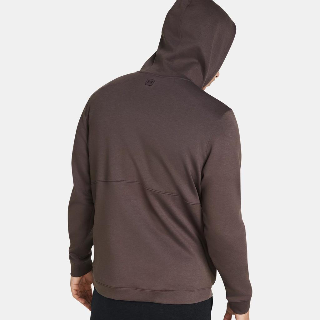 Under Armour Solid Color Casual Hooded Long Sleeve Sweatshirt Men sweatshirt Brown 1379668-057