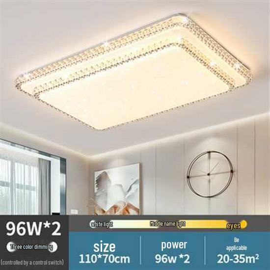 Modern Luxury Faux Crystal Chandelier: Round Ceiling Lamp for Living Room or Bedroom