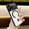 Luxury Fashion Acrylic Phone Case For iPhone 17 Pro Max 17 Air 16 15 14 Pro Max Magnetic Wireless Charge Armor Cover