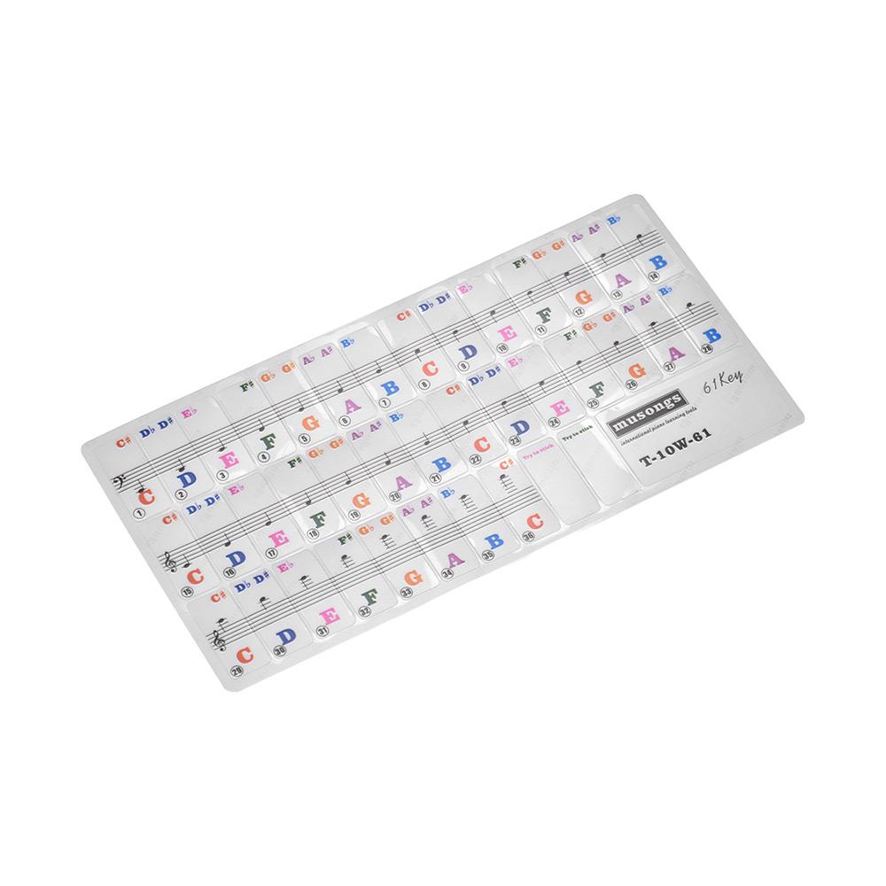 Buy 61 Keys General Piano Stickers Footsteps Keyboard Stickers at ...