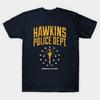 Herr T-shirt Svart Tryck Hawkins Polisavdelning. No-Cut transferpapperstryck i bomull