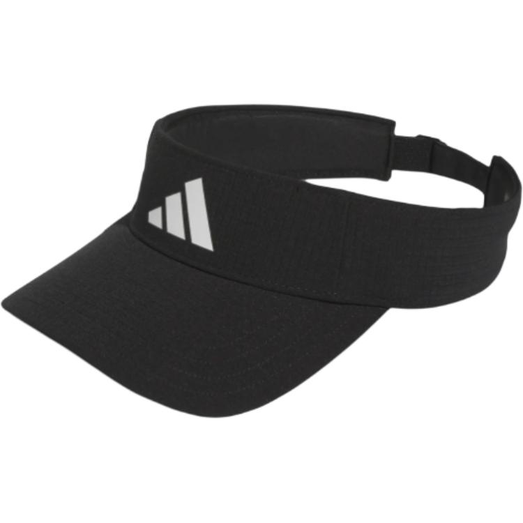 Men's Adidas Elastane Recycled Polyester Visor Cap Unisex Black