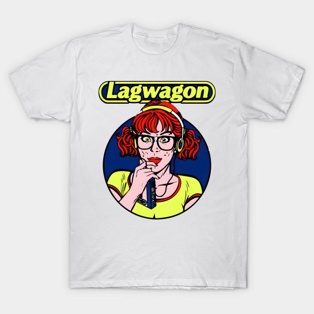 

Men Black Print T-shirt Lagwagon No-Cut Transfer Paper Print Cotton Tshirt XL білий