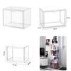 Transparent Plastic Book Storage Box With Lid For Cd Magazine Desktop Organizer