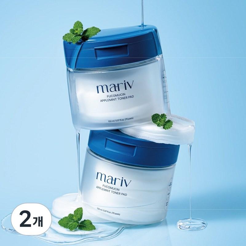 Maribe Fucomucin Apple Mint Toner Pads, 2 pcs, 70 sheets