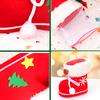 1Pcs Red Candy Boots Christmas Storage Box Christmas Candy Bag Christmas Gift Bag