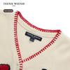 Teenie Weenie Kids Girl's Bow Jacquard Cardigan Sweater