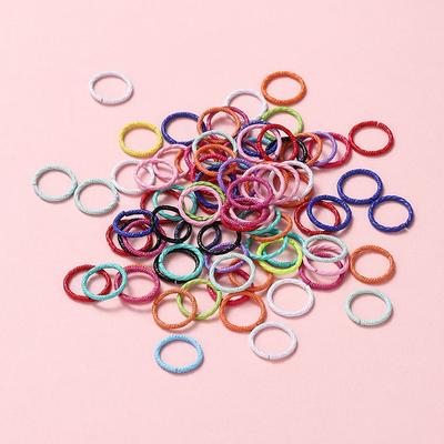 50ks/šarže 8 10 12mm Barevné Twist Kovové Spojovací kroužky Spojovací kroužek Pro svépomocné šperky Náušnice Zjištění