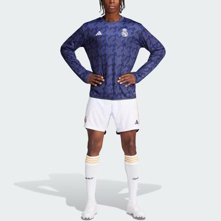 adidas Real Madrid Pre-Match Warm Top Men Tops Dark-Blue IQ0546
