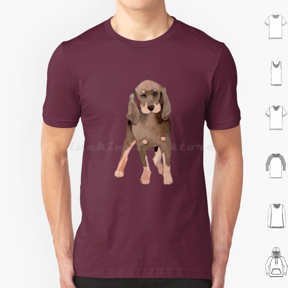 Cute Coonhound Puppy For Dog Lovers T Shirt 6xl Cotton Cool Tee Coonhound Dog Hound Redbone Coonhound Bluetick Coonhound Dogs