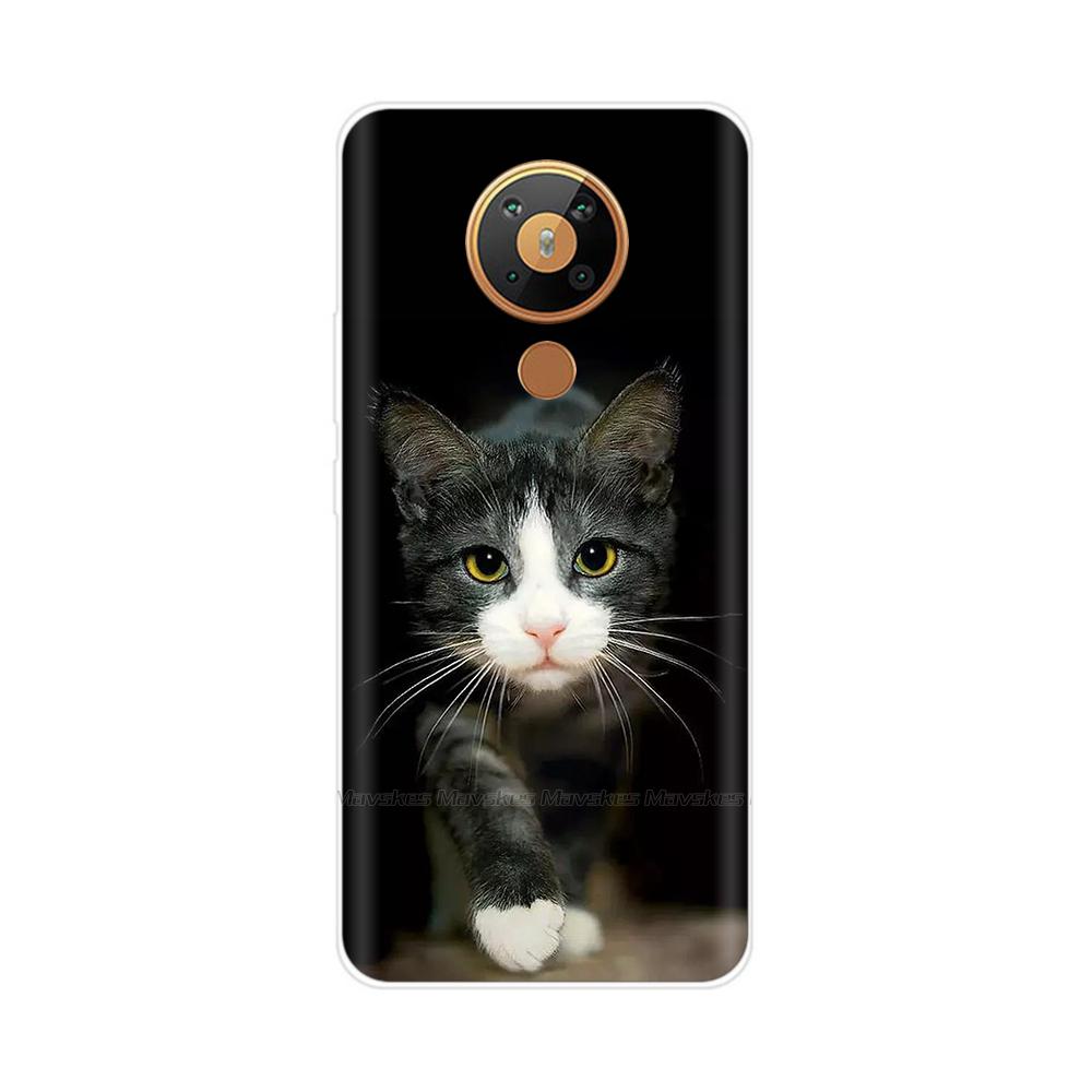 For Nokia 5.3 Case Transparent Phone Case Printing Bumper For Nokia 5.3 Nokia5.3 Case Back Cover 6.55'' TPU Soft Silicone Shells