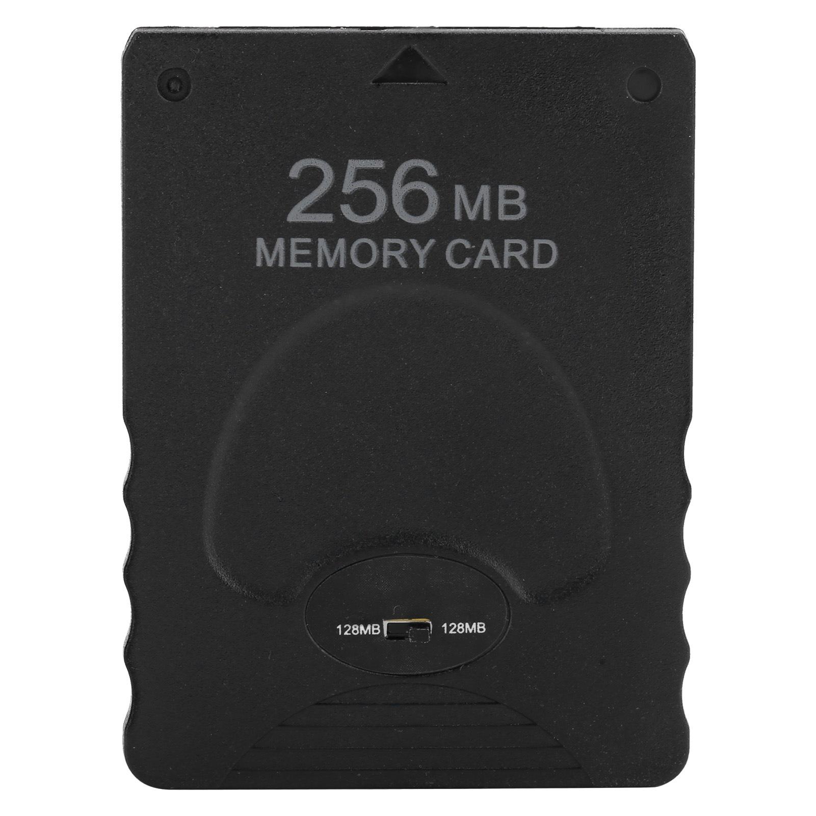 Mfyspace Black Portable Game Memory Card 256Mb Accessory For Ps2 Playstation 2 Game Data Console