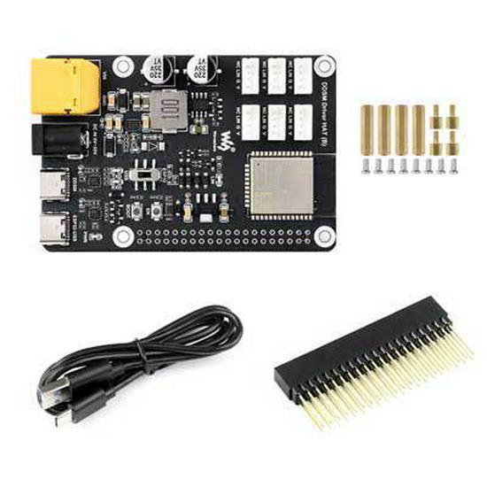 ESP32 Servo Hub Motor WiFi Board DDSM400 Compatible with Raspberry Pi