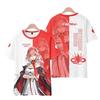 Tricouri Wuthering Waves Cartethyia Imprimate 3D Vară Bărbați Femei Mânecă Scurtă Gât Rotund Tricou Top Harajuku Y2k Anime Cosplay Costum