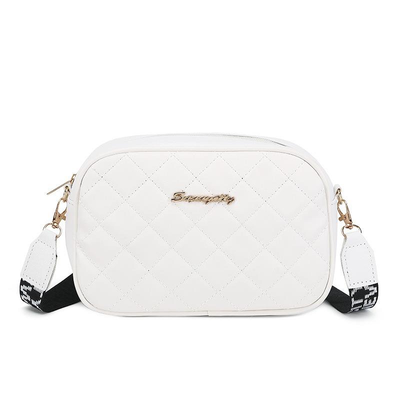 Fashion bag women's spring new chain messenger bag embroidered diamond square bag