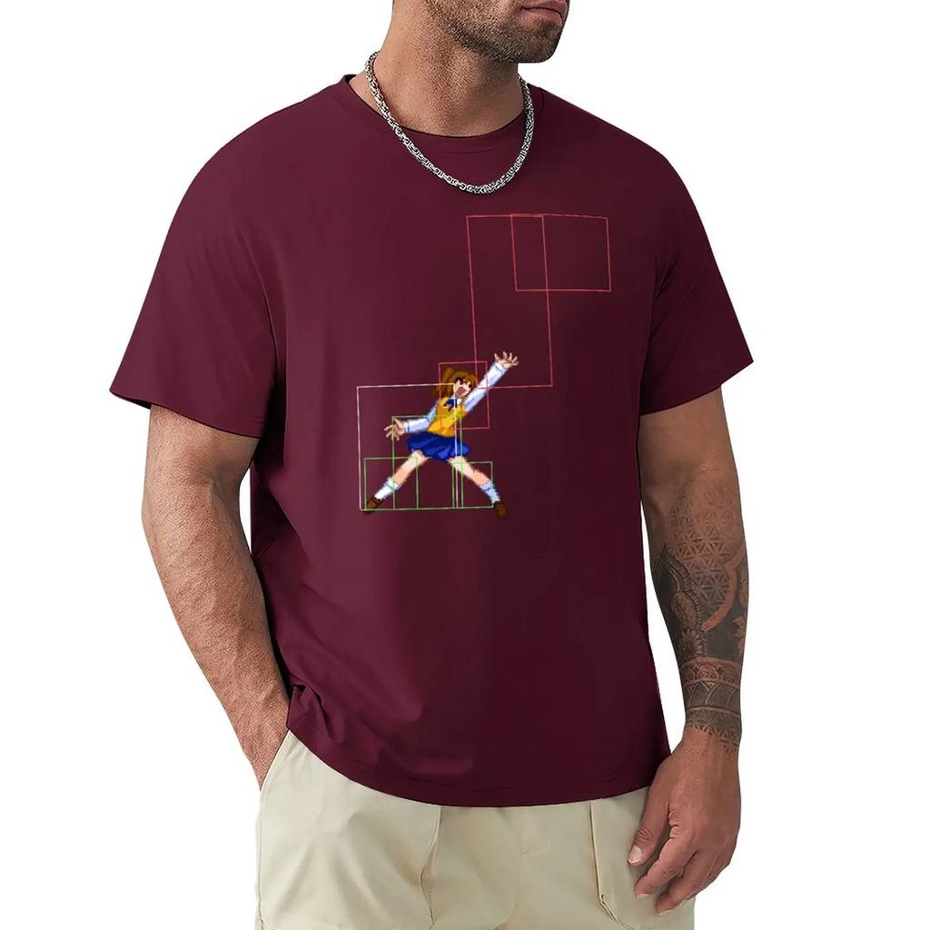 Melty Blood Actress Again Código Atual Satsuki 623C Camiseta para um menino anime masculina camisetas altas