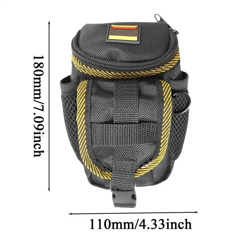 

1680D Electrical Tool Pouch Storage Bag Utility Electrician Pouch Phone Holder Oxford Cloth Storage Organizer with Multiple