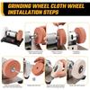 Electric Small Sander with 2 Wheels Electric Bench Grinder Sanding Machine 7 Adjustable Speed for Metal/Jewelry/Knives/Wood