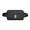 Bolsa de Cintura em Lona com Monograma TB, Ferragens Luxuosas em Tom Preto e Prata, Alça Ajustável, Bolsa de Corpo Cruzado para Cintura para Homens, Uso Diário e em Viagens 80370581